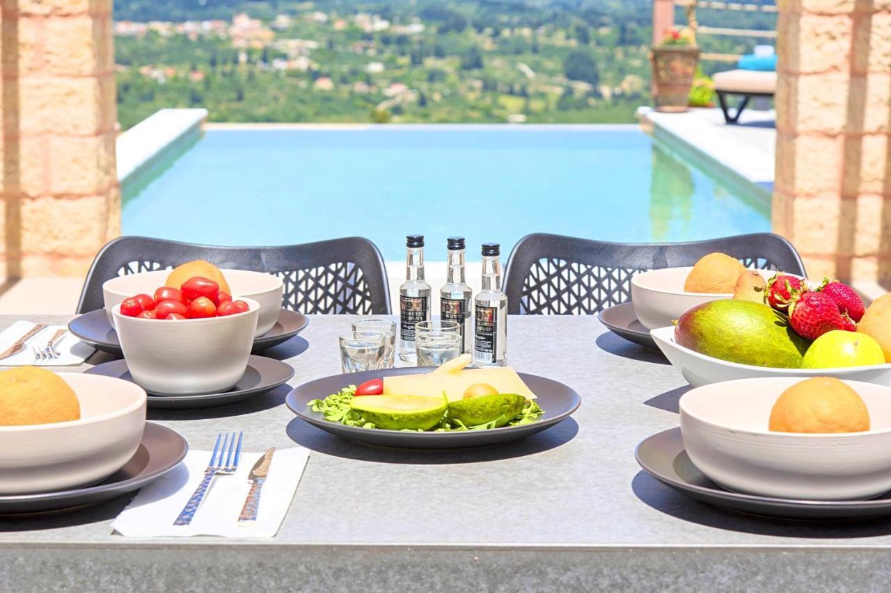 Villa Vardis Heated Pool Vryses Ngoại thất bức ảnh